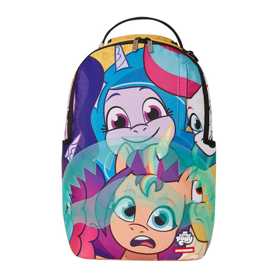 Sprayground Unisex Ponies Crammed DLXR Backpack 910B7179NSZ Purple/Multicolor