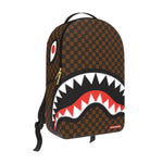 Sprayground Unisex Sawtooth Sharks In Paris DLXSV Backpack 910B7200NSZ Brown/Black/Red