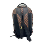 Sprayground Unisex Sawtooth Sharks In Paris DLXSV Backpack 910B7200NSZ Brown/Black/Red