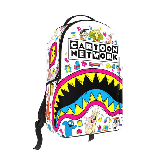 Sprayground Unisex Cartoon Network Logo DLXR Backpack 910B7238NSZ White/Black