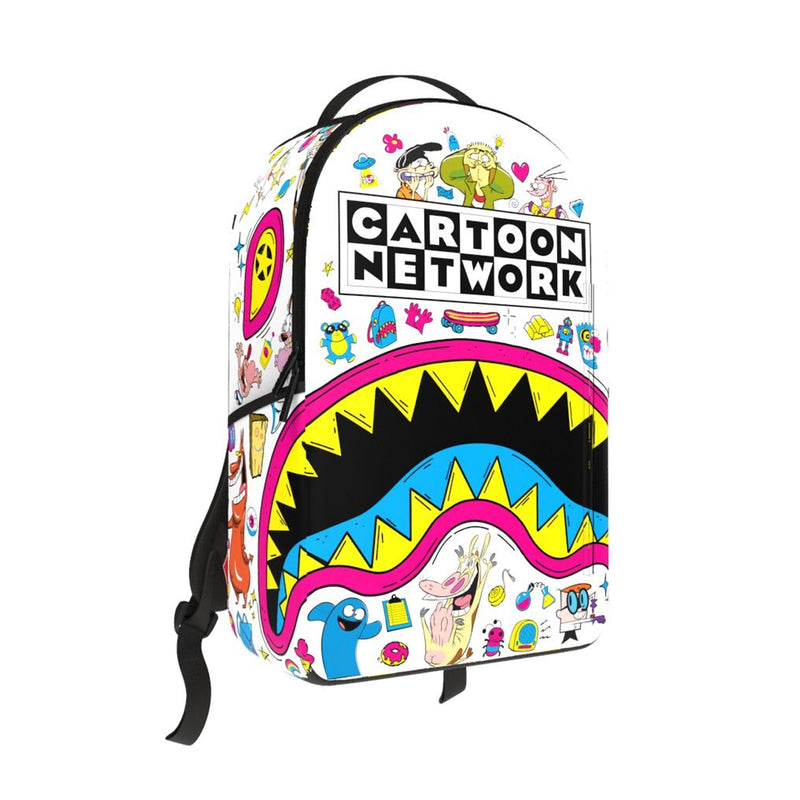Sprayground Unisex Cartoon Network Logo DLXR Backpack 910B7238NSZ White/Black
