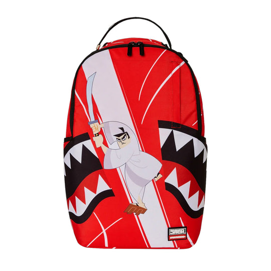 Sprayground Unisex Samurai Jack Shark Mouth Slice DLXR Backpack 910B7328NSZ Red/Black