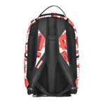 Sprayground Unisex Wtf?! Shark DLXR Backpack 910B7375NSZ Red/Multicolor