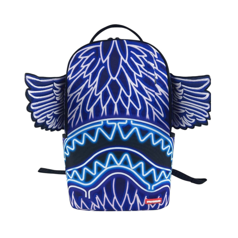 Sprayground Unisex Hacked Shark DLXR Backpack 910B7410NSZ White/Black