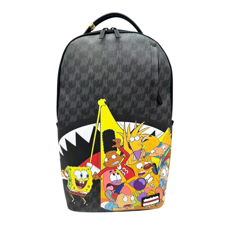 Sprayground Unisex 90S Nick Crammed Reveal DLXSV Backpack 910B7417NSZ Grey/Black