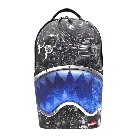 Sprayground Unisex Full Mechanical Shark DLXR Backpack 910B7536NSZ Black/Blue