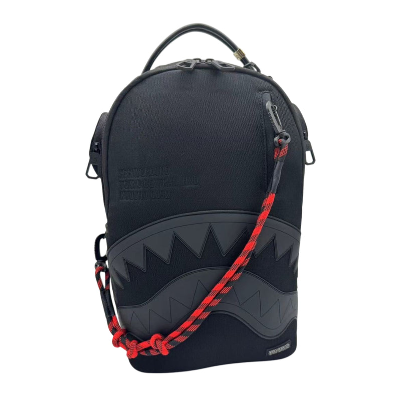 Sprayground Unisex Shark Central Kyushu Mountain DLXS Backpack 910B7569NSZ Black