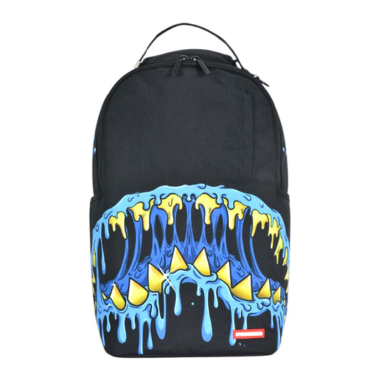 Sprayground Unisex Meltin' Megalodon Mouth DLXR Backpack 910B7594NSZ Black/Blue