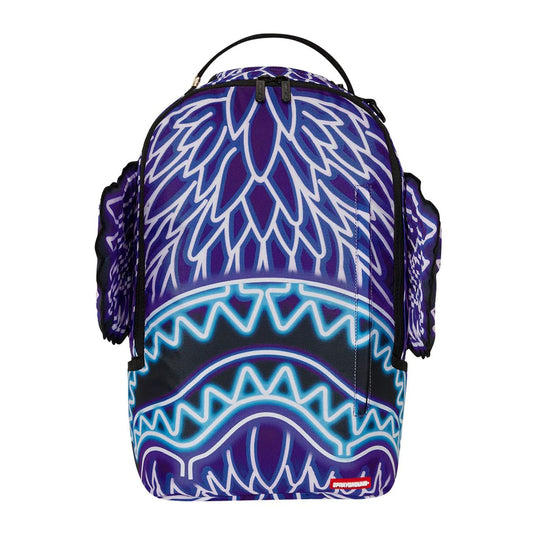 Sprayground Unisex Neon Wing Party DLX-Wings Backpack 910B7610NSZ Violet/Blue