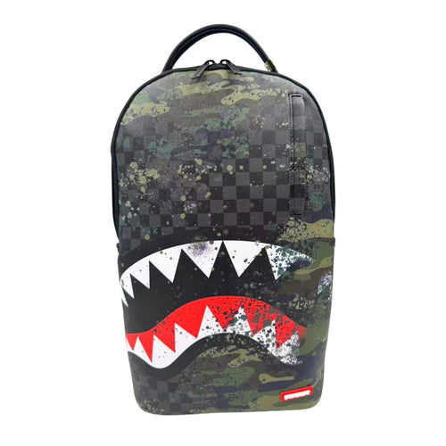 Sprayground Unisex Camo Splash DLXSV Backpack 910B7624NSZ Camo/Black