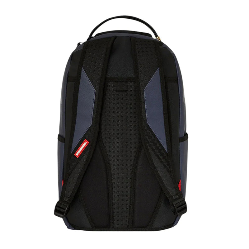 Sprayground Unisex Shark Central Midnight Blue DLXSV Backpack 910B7633NSZ Black/Midnight Blue