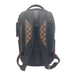 Sprayground Unisex Dose Of Check Deux DLXS Backpack 910B7666NSZ Black