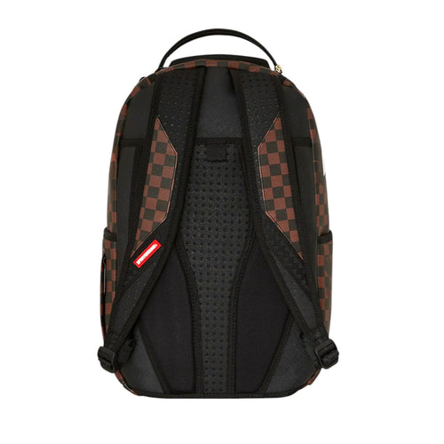 Sprayground Unisex Madagascar Checker Smash DLXSV Backpack 910B7681NSZ Brown/Black