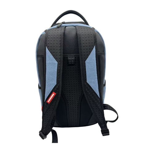 Sprayground Unisex Denim Shark Bite DLXSV Backpack 910B7685NSZ Blue/Brown
