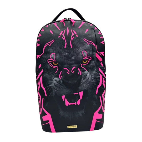 Sprayground Unisex Ai Lion Neon Pink Backpack 910B7716NSZ Black/Pink