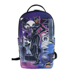 Sprayground Unisex Cat Woman In The City DLXR Backpack 910B7746NSZ Violet/Black