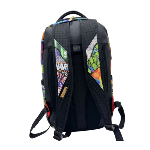 Sprayground Unisex 15 Years Gold And Spliced DLXV Backpack 910B7778NSZ Multicolor