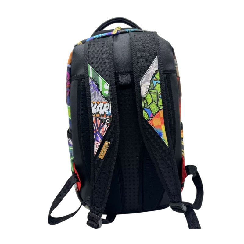 Sprayground Unisex 15 Years Gold And Spliced DLXV Backpack 910B7778NSZ Multicolor