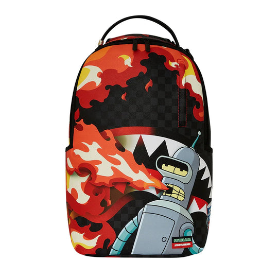 Sprayground Unisex Bender Fire Drama DLXV Backpack 910B7795NSZ Multicolor