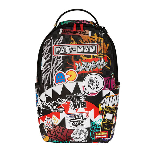 Sprayground Unisex Pacman Stickers DLXSV Backpack 910B7820NSZ Multicolor