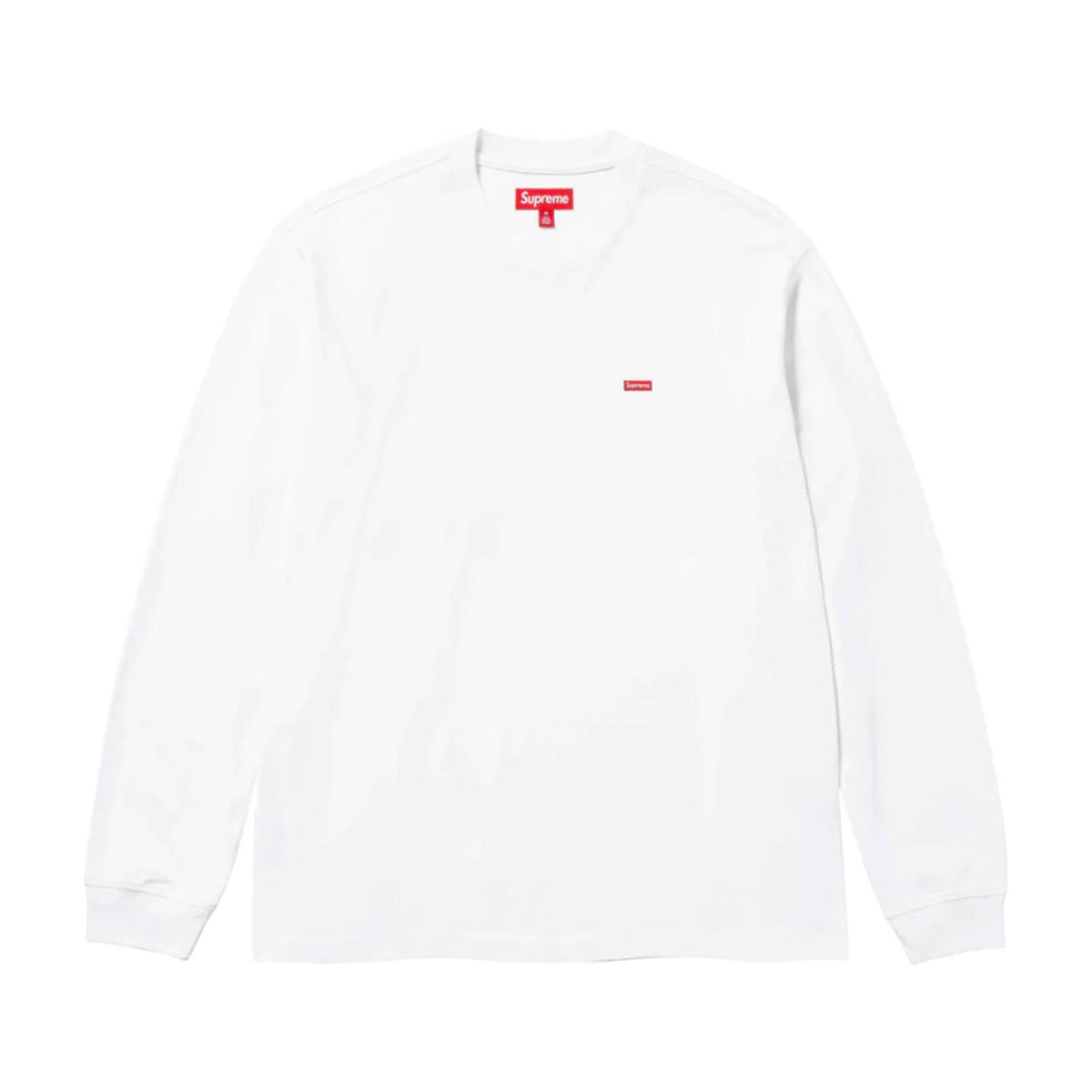 Supreme Mens Small Box Long Sleeve Shirt SS24KN17 White