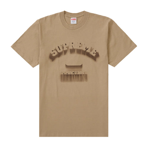 Supreme Mens Shadow Crew Neck T-Shirt SS24T23 Khaki
