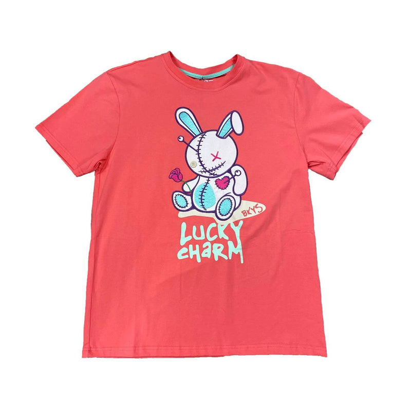 BKYS Men's Lucky Charm Crewneck T-Shirts T934 Coral