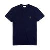 Lacoste Mens Pima Cotton Crew Neck T-Shirt TH6709-166 Navy Blue