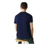 Lacoste Mens Pima Cotton Crew Neck T-Shirt TH6709-166 Navy Blue