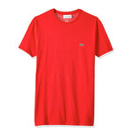 Lacoste Mens Pima Cotton Crew Neck T-Shirt TH6709-240 Red