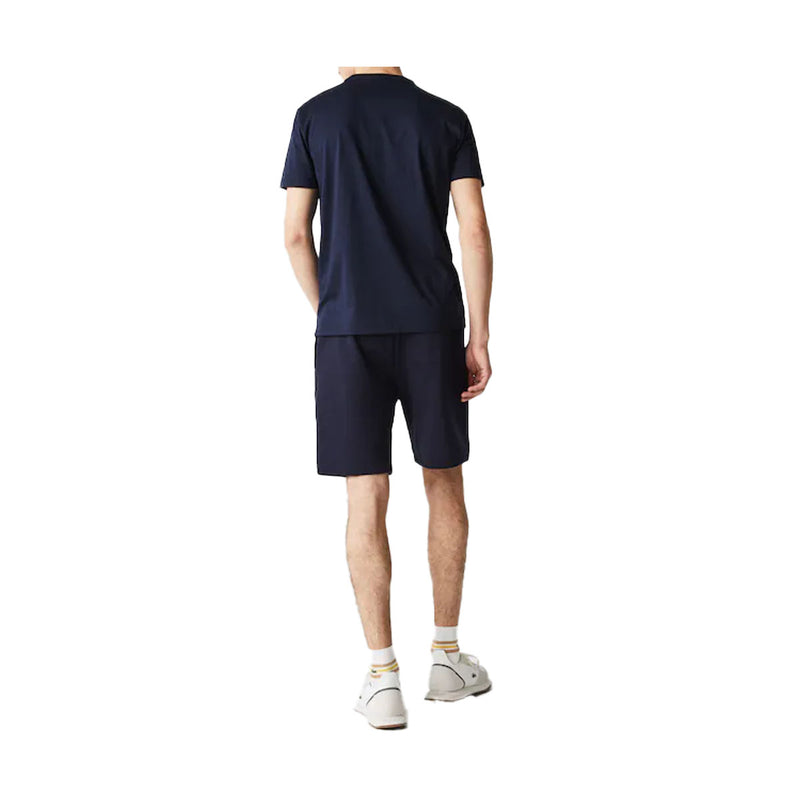 Lacoste Mens Pima Cotton V-Neck T-Shirt TH6710-166 Navy Blue