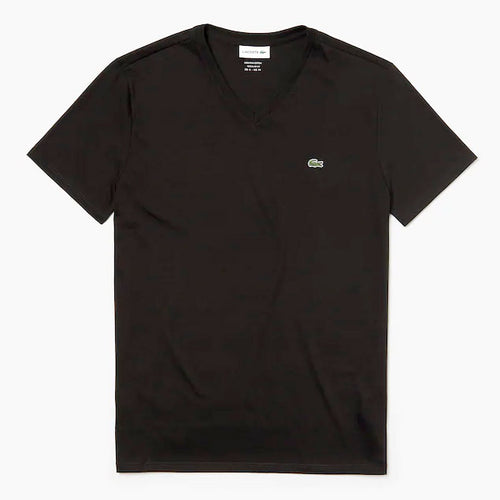 Lacoste Mens Pima Cotton Crew Neck T-Shirt TH6709-031 Black