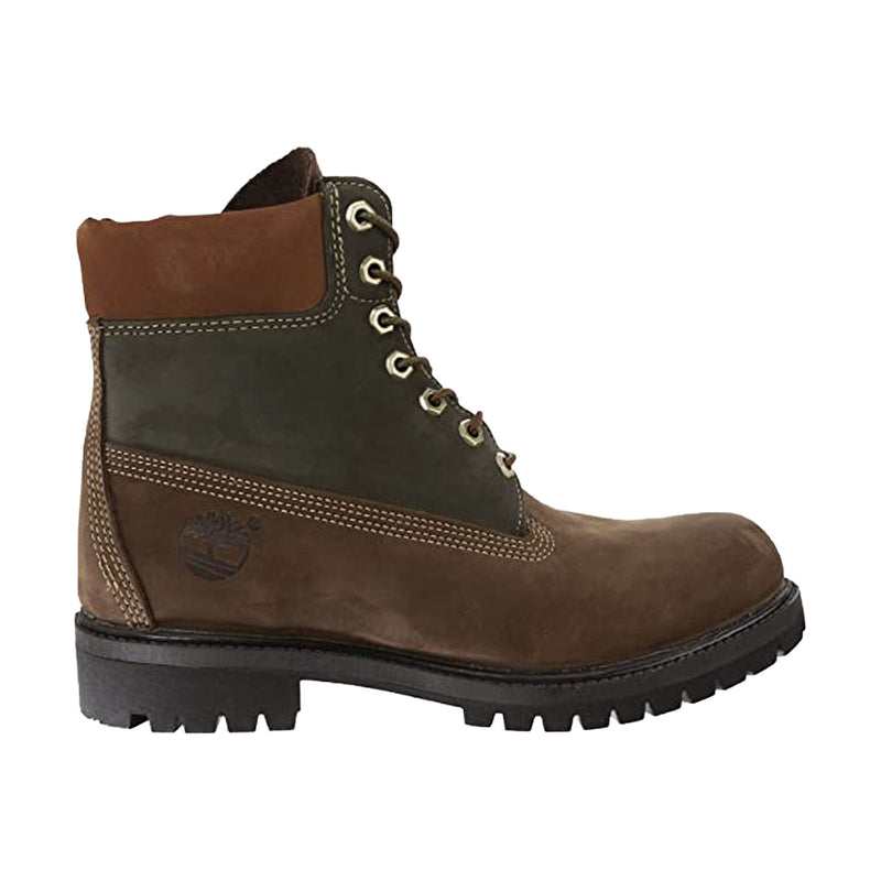 Timberland Mens Premium 6-Inch Waterproof Boots TB0A135L242 Brown/Green