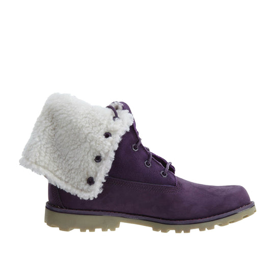 Timberland Grade School Faux Shearling Roll Top 6-Inch Basic Boots TB0A157L-524 Purple