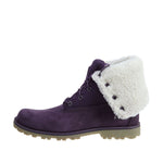 Timberland Grade School Faux Shearling Roll Top 6-Inch Basic Boots TB0A157L524 Purple