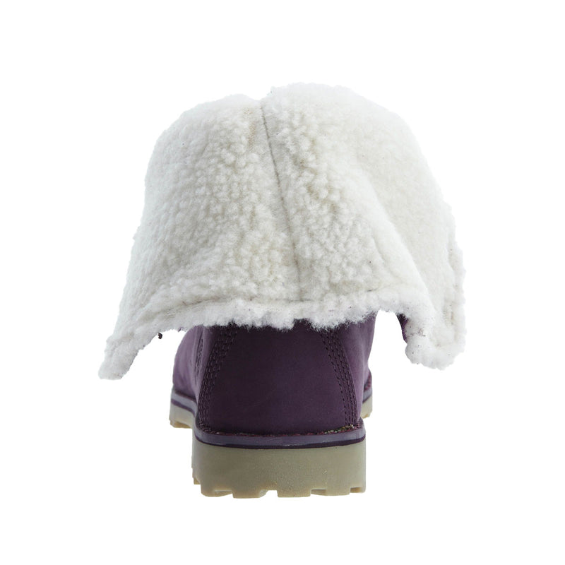 Timberland Grade School Faux Shearling Roll Top 6-Inch Basic Boots TB0A157L524 Purple