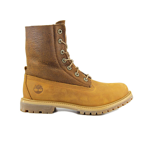 Timberland Womens Waterproof Shearling Fold-Down Boots TB0A168D-242 Dark Brown