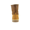Timberland Womens Waterproof Shearling Fold-Down Boots Dark Brown