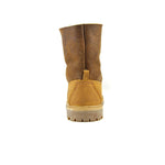 Timberland Womens Waterproof Shearling Fold-Down Boots Dark Brown