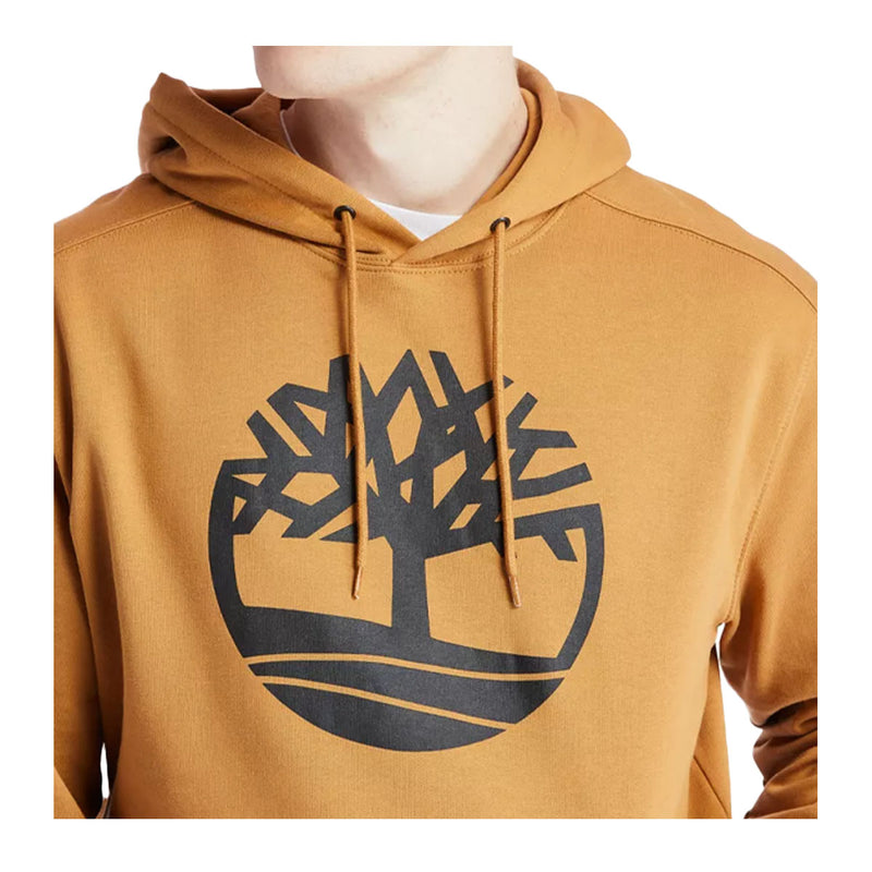 Timberland Mens Tree Logo Hoodie TB0A2BJHP57 Wheat/Black