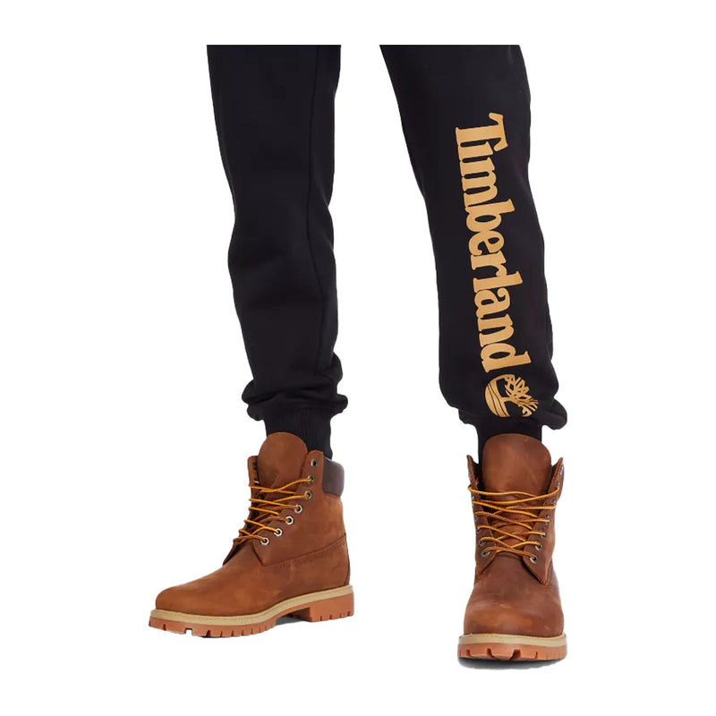 Timberland Mens Core Tree Logo Sweatpants TB0A2BVFP56 Black/Wheat