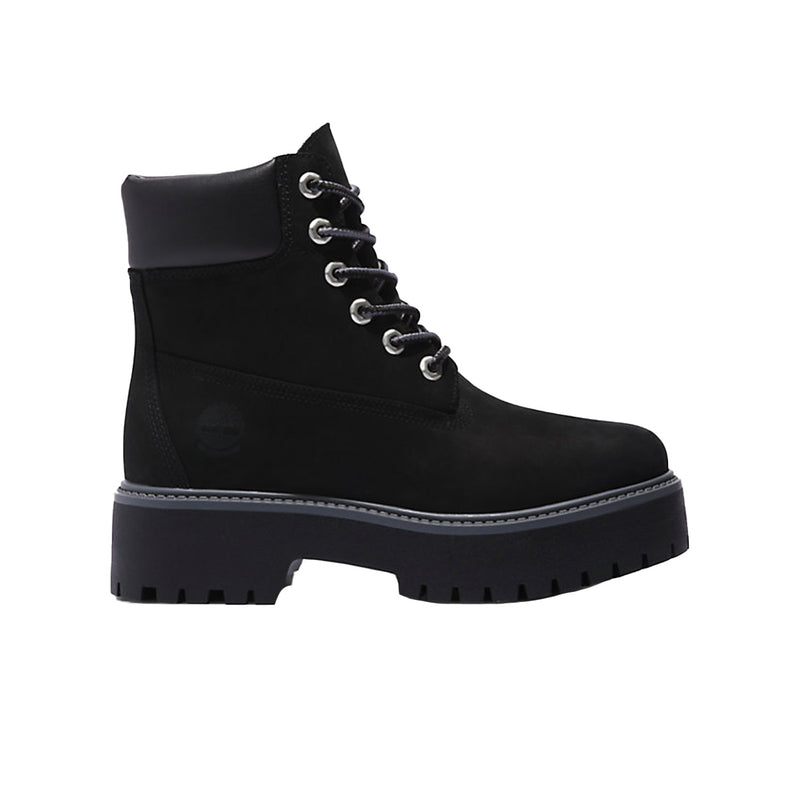 Timberland Womens Stone Street Premium 6-Inch Waterproof Platform A5RH5-015 Jet Black