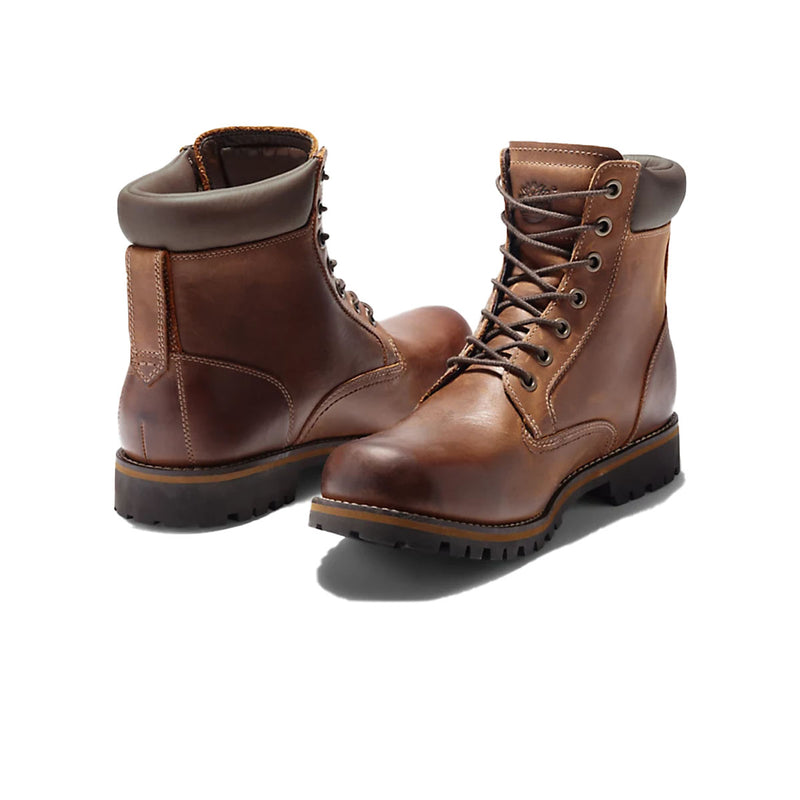 Timberland Mens Rugged 6" Waterproof Boots TB074134210 Medium Brown Full-Grain | Lounge NY