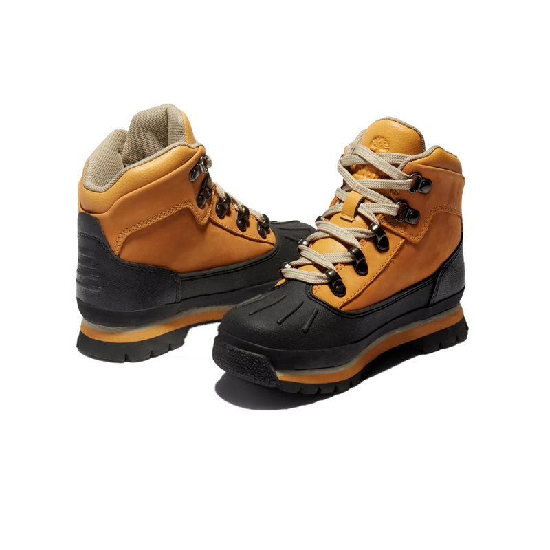 Timberland Grade School Shell Toe Euro Hiker Hiking Boots TB0A1LVW231 Wheat/Black