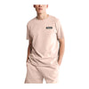 Timberland Mens Ss Woven Badge Crewneck T-Shirt TB0A26S7-662 Cameo Rose