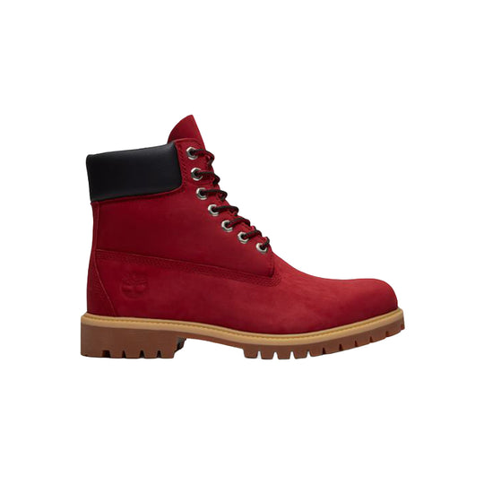 Timberland Mens Premium 6-Inch Waterproof Boots TB0A41MW-EQ1 Dark Red Nubuck