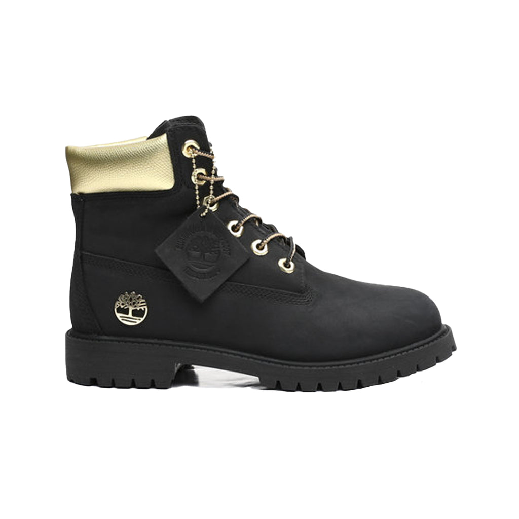black timberlands with gold trim Heritage 6inch WP Boot Black – Quarks Shoes main image 3