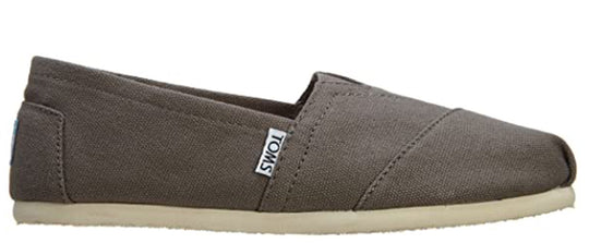 Toms Womens Alpargata Canvas Classic Flats 001001B07 Ash