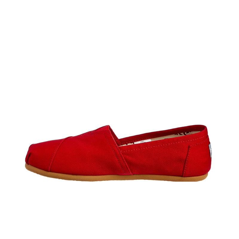 Toms Womens Alpargata Canvas Classic Flats 001001B07 Red