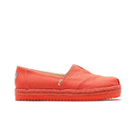 Toms Womens Alpargata Platform Rope Persimmon Heritage Canvas Espadrille Flats 10013499 Persimmon